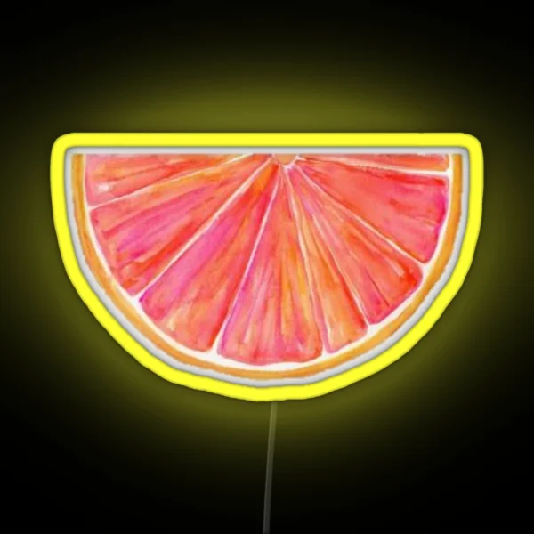 Watercolor Citrus RGB Neon Sign