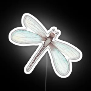 Watercolor Dragonfly RGB Neon Sign