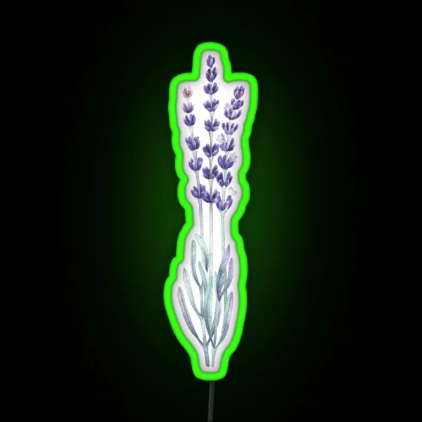 Watercolor Lavender RGB Neon Sign