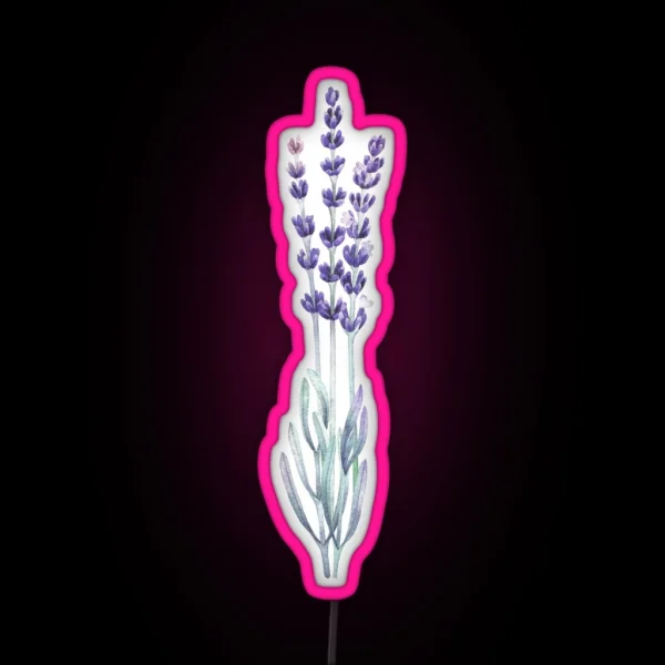 Watercolor Lavender RGB Neon Sign