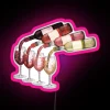 RGB LED Sign with Vibrant Wine Bottles and Glasses Design
