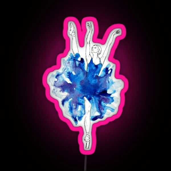 Watercolour Ballerina RGB Neon Sign
