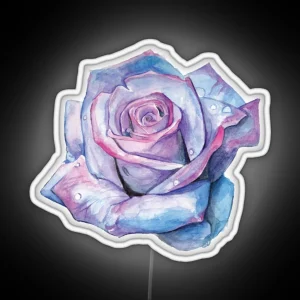 Watercolour Rose RGB Neon Sign