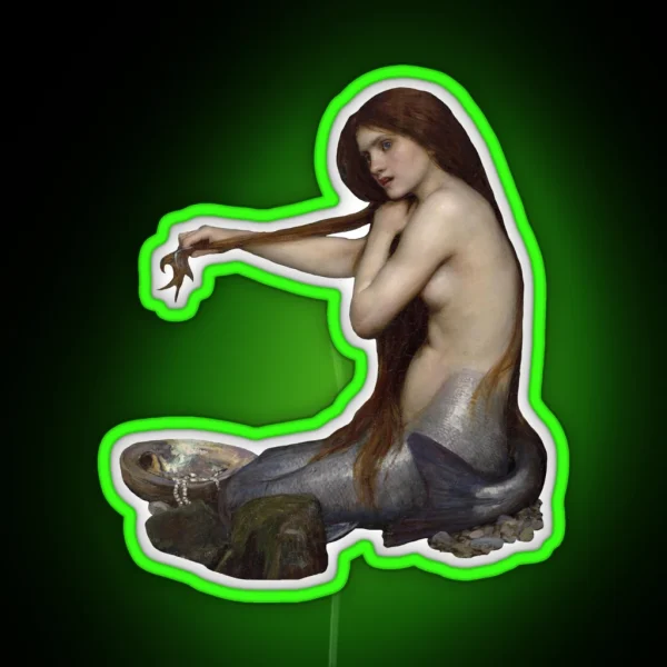 Waterhouse S A Mermaid RGB Neon Sign