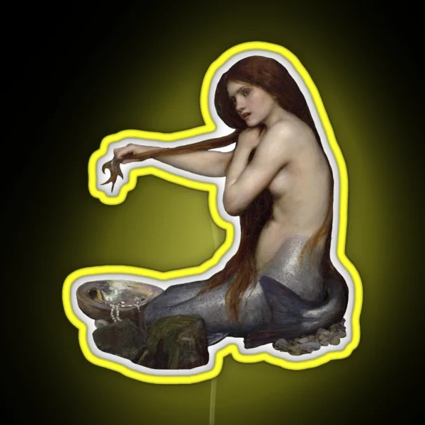 Waterhouse S A Mermaid RGB Neon Sign