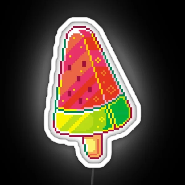 Watermelon Lolly RGB Neon Sign