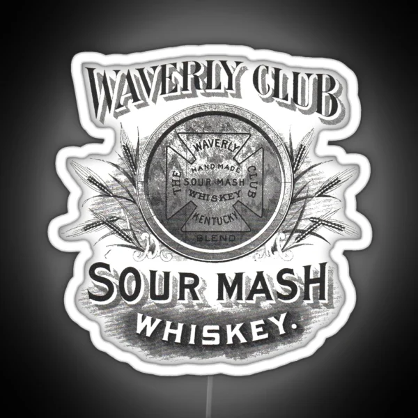 Waverly Club Sour Mash Whiskey RGB Neon Sign
