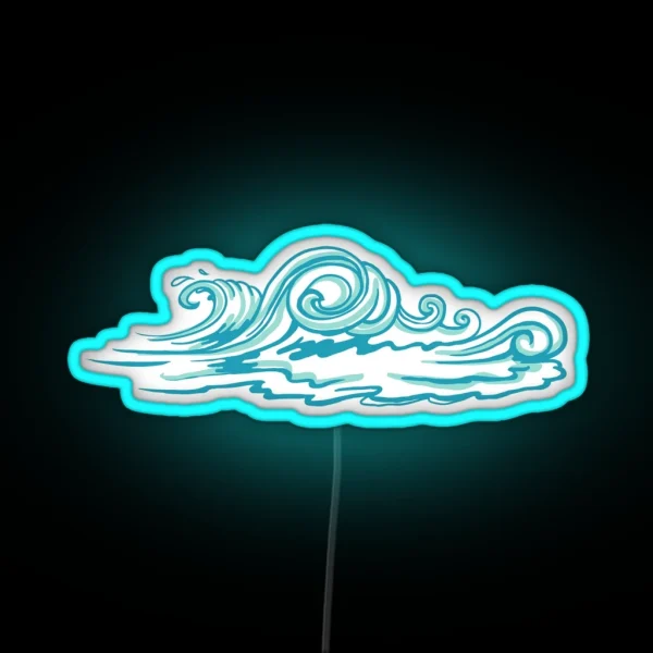 Waves RGB Neon Sign