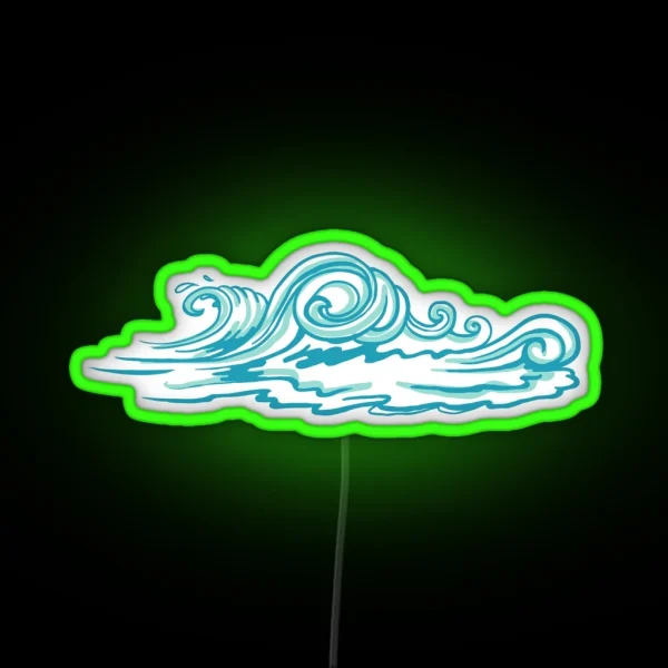 Waves RGB Neon Sign