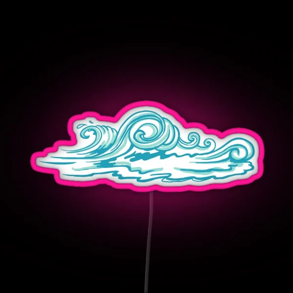 Waves RGB Neon Sign