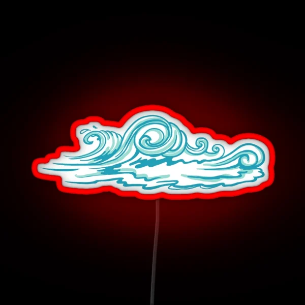 Waves RGB Neon Sign