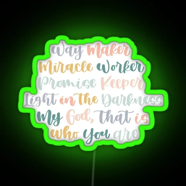 Way Maker RGB Neon Sign