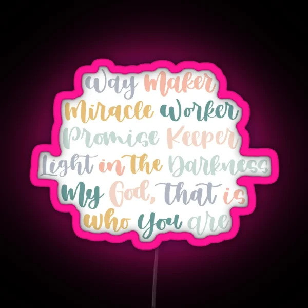Way Maker RGB Neon Sign