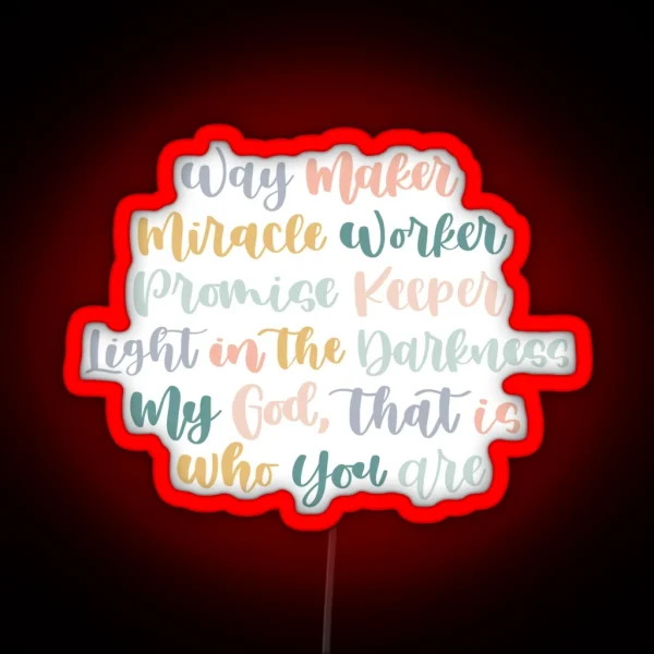 Way Maker RGB Neon Sign