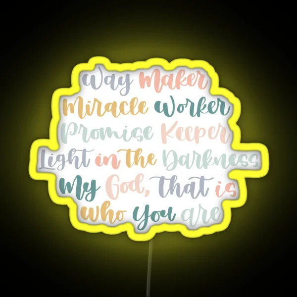Way Maker RGB Neon Sign