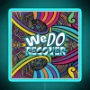 Motivational recovery message with colorful RGB neon lights for positivity.