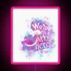 RGB Neon Sign Artistic Expression 'We're All Mad Here' Madness Illuminated