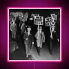 Vintage prohibition era We Want Beer illuminated LED sign display.