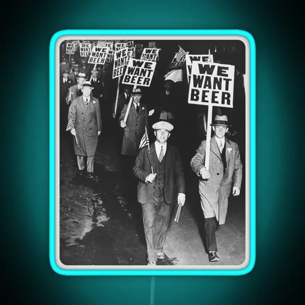 WE WANT BEER RGB Neon Sign