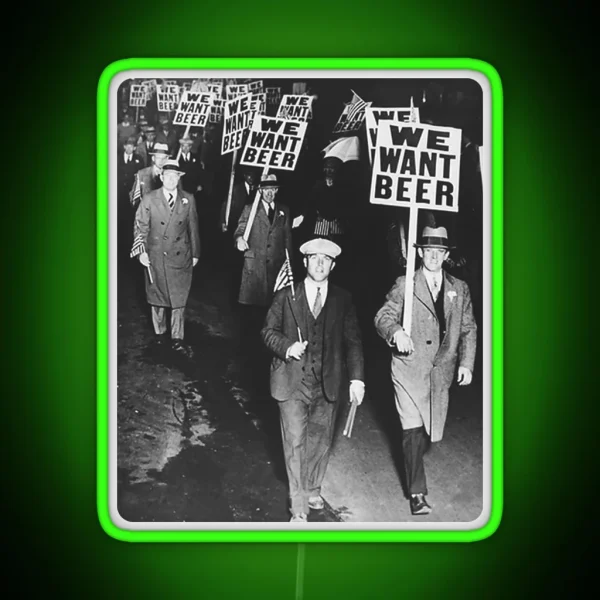 WE WANT BEER RGB Neon Sign
