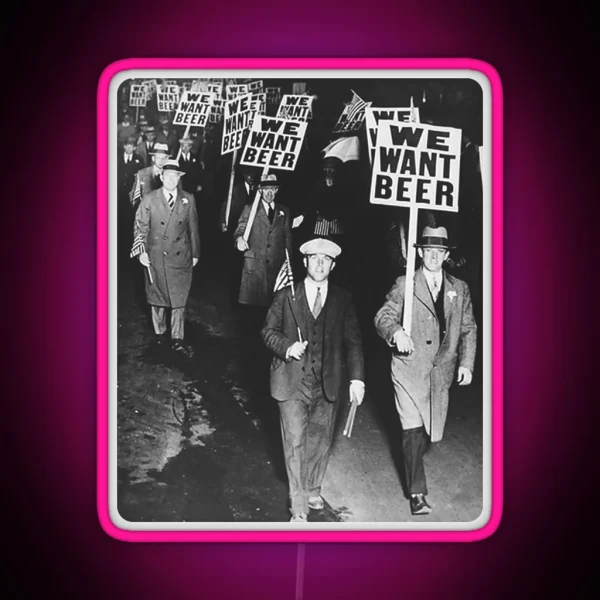 WE WANT BEER RGB Neon Sign