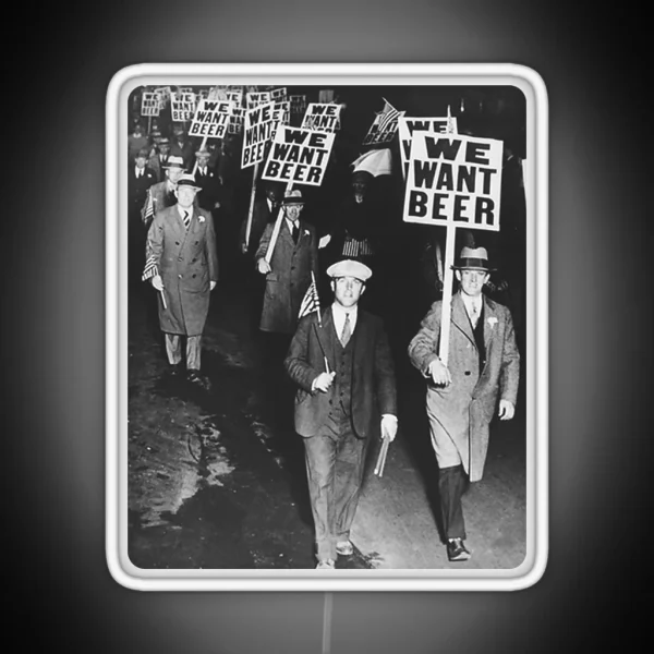 WE WANT BEER RGB Neon Sign
