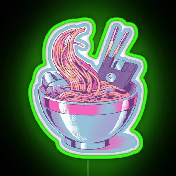 Web Ramen Led RGB Neon Sign
