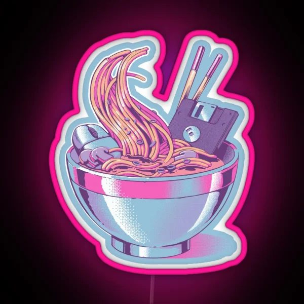 Web Ramen Led RGB Neon Sign