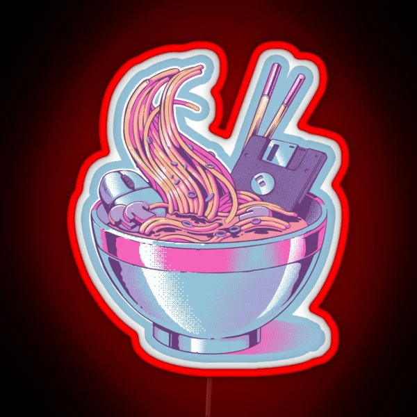 Web Ramen Led RGB Neon Sign