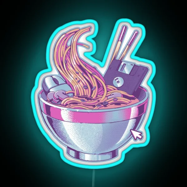 Web Ramen RGB Neon Sign