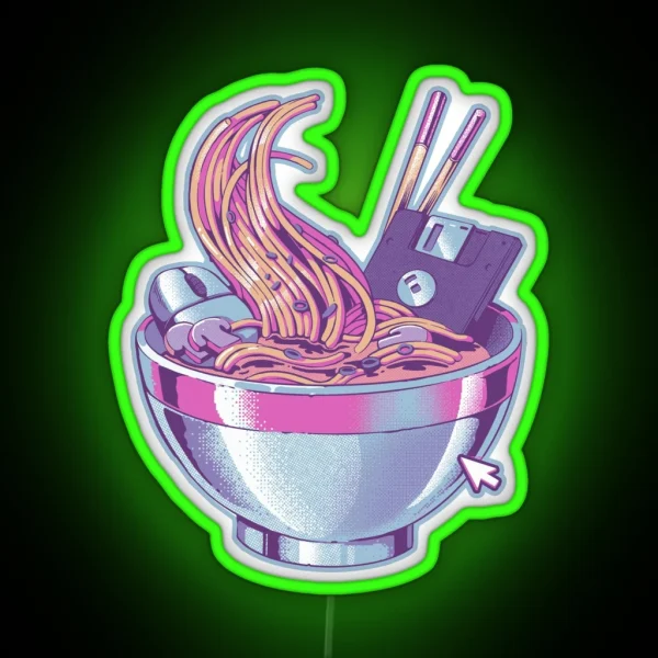 Web Ramen RGB Neon Sign