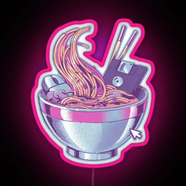 Web Ramen RGB Neon Sign