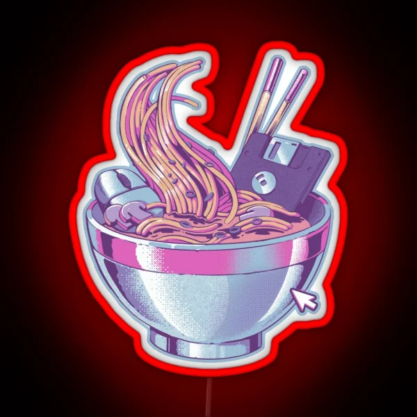 Web Ramen RGB Neon Sign
