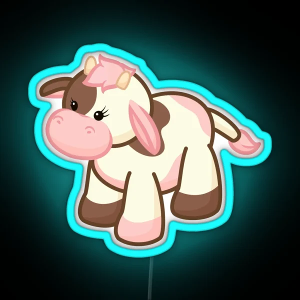 Webkinz Neapolitan Cow RGB Neon Sign