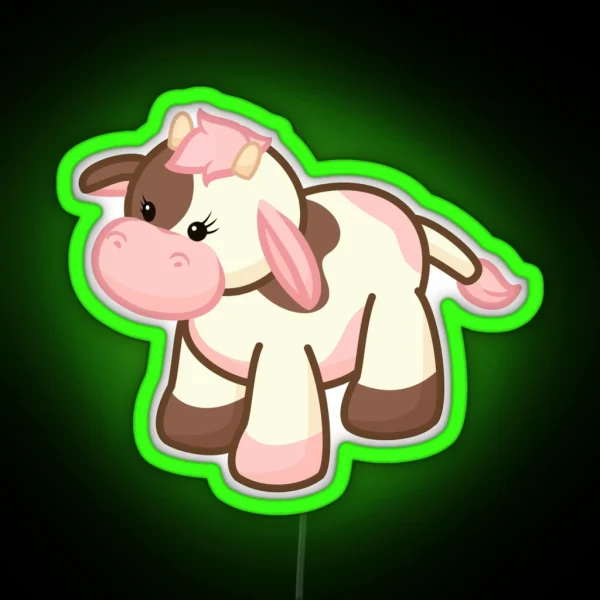 Webkinz Neapolitan Cow RGB Neon Sign