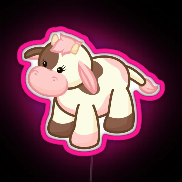Webkinz Neapolitan Cow RGB Neon Sign