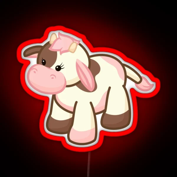 Webkinz Neapolitan Cow RGB Neon Sign