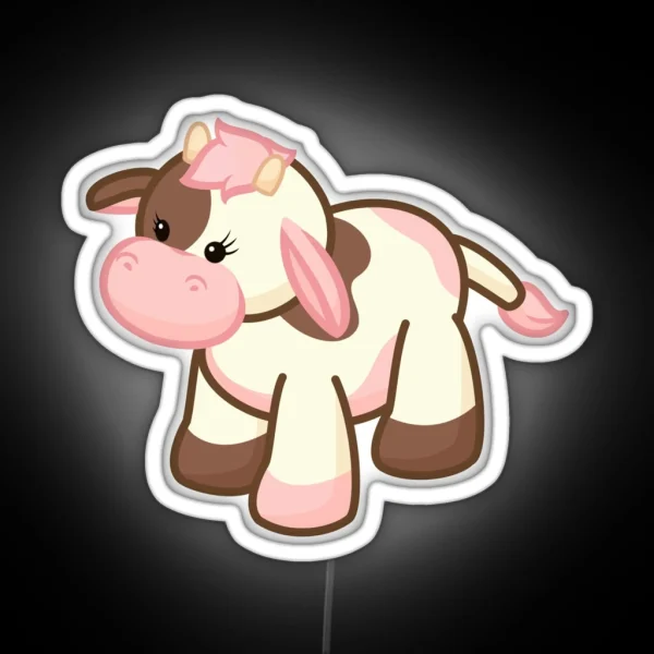 Webkinz Neapolitan Cow RGB Neon Sign