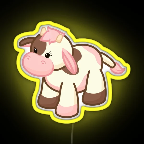 Webkinz Neapolitan Cow RGB Neon Sign