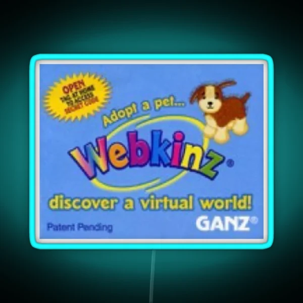 Webkinz Nostalgia Label RGB Neon Sign