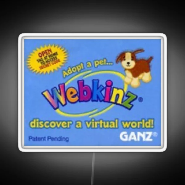 Webkinz Nostalgia Label RGB Neon Sign