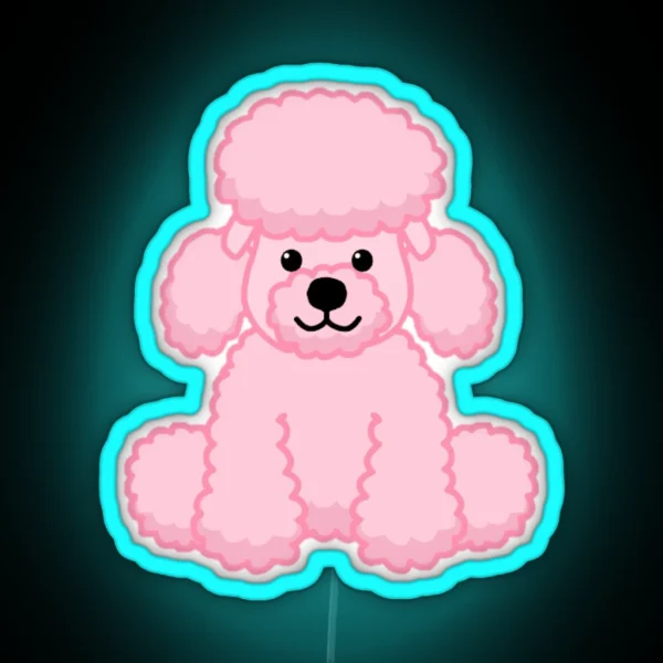 Webkinz Pink Poodle RGB Neon Sign