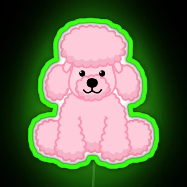 Webkinz Pink Poodle RGB Neon Sign