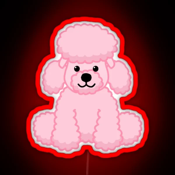 Webkinz Pink Poodle RGB Neon Sign