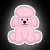 Webkinz Collectible Pink Poodle Illuminated RGB Neon Sign Decoration Light Fixture.