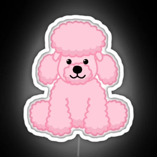 Webkinz Pink Poodle RGB Neon Sign