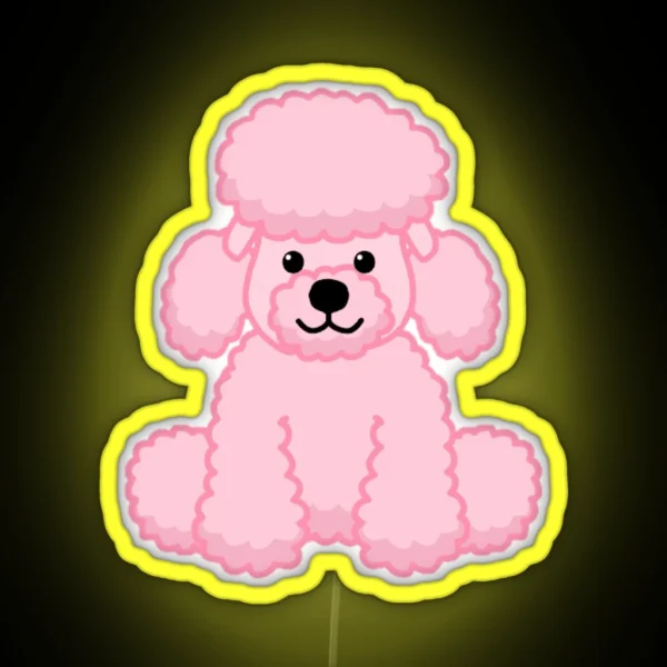 Webkinz Pink Poodle RGB Neon Sign