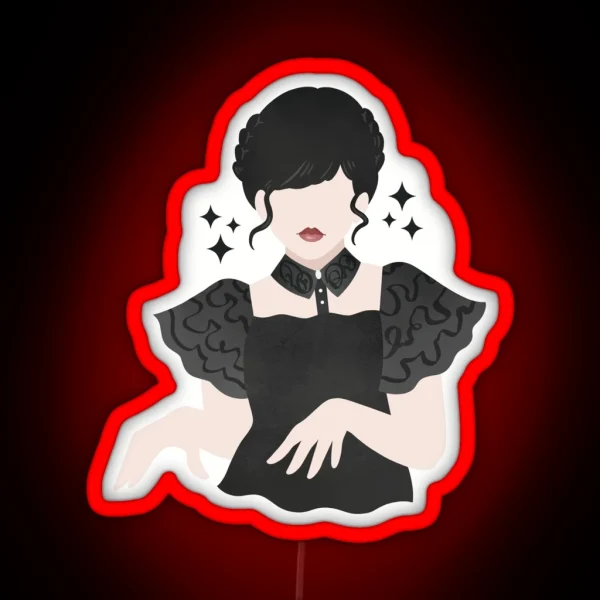 Wednesday Addams Dance RGB Neon Sign