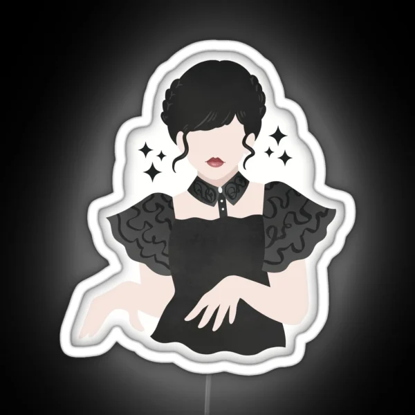 Wednesday Addams Dance RGB Neon Sign