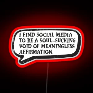 Wednesday Addams Netflix 2022 Best Quote Social Media RGB Neon Sign
